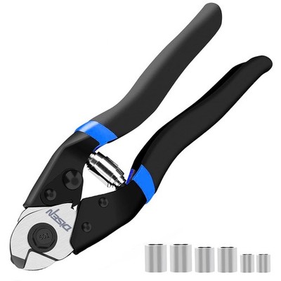 Wire Cutters Heavy Duty Cutting Up to 3/16'', Metal Cable Cutters for Fence Th...