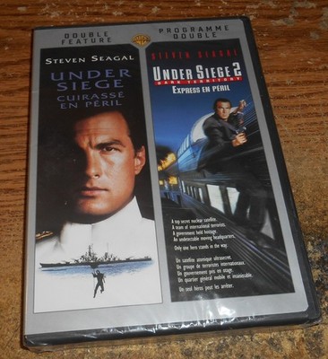 UNDER SIEGE & UNDER SIEGE 2 DOUBLE FEATURE DVD/STEVEN SEAGAL/NEW & SEALED!