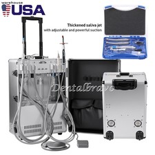 Dental Portable Unit Delivery Cart Treatment System Air Compressor /Handpiece 4H