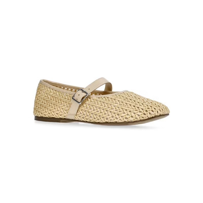 Weekend Academy Girls Woven Ballet Flats--US 5 / EUR 37 1/2--Tan--New With Tag