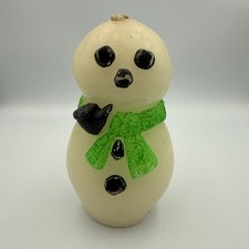 Vintage Snowman Candle 7  Unused