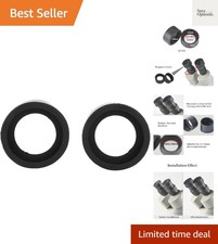 2PCS Eyepiece Cover, Binocular Eye Cups Replacement Guard Soft Rubber 36mm Di...