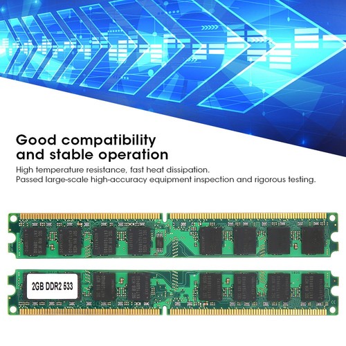 Speichermodul Desktop Voll Kompatibel Doppelseitig 16Grain Ddr2 2Gb 533Mhz KUI - Afbeelding 5 van 14