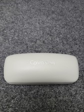 Calvin Klein Eyeglass Case Hard Gray Logo Protective Storage Box Glasses Unisex