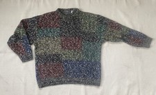 Versace V2 Vintage 1980's Patchwork Mens/Unisex Sweater size S