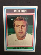Topps Football 1975/76 - John Byron of Bolton Wanderers # 328