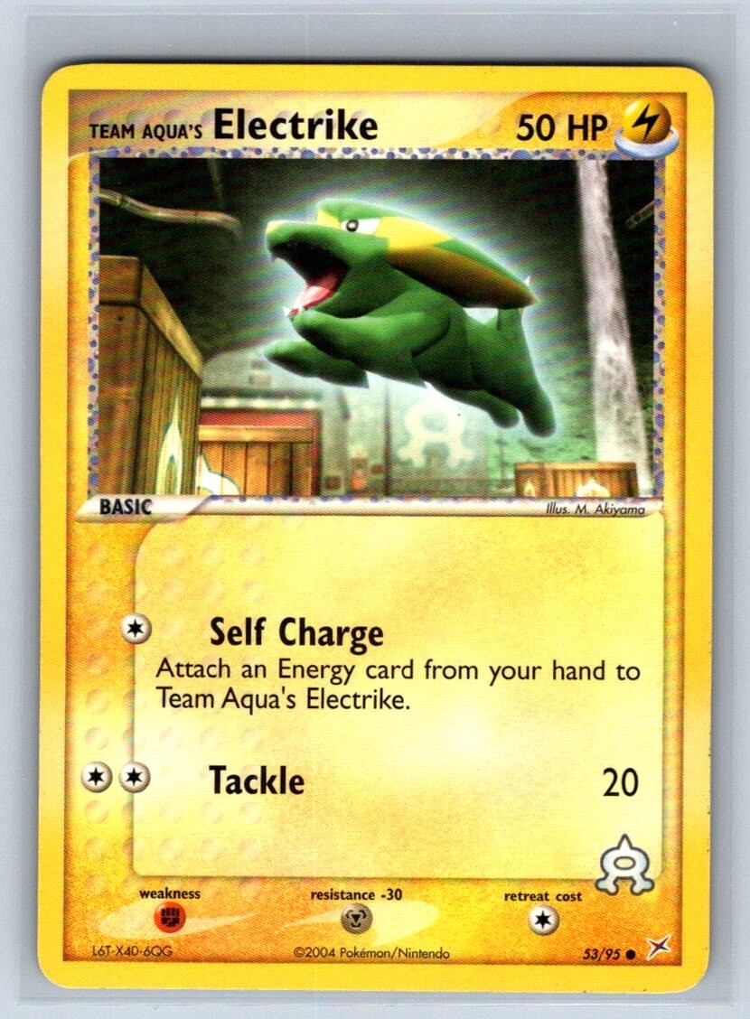 Pokemon Electrike Ex Team Magma vs Team Aqua 53/95 NM