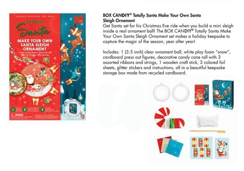 Totally Santa Juguete Haz Tu Propio Santa Trineo Navidad Adorno Artesanal Set en Caja - Imagen 5 de 7