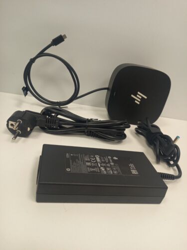Base USB-C HP HSN-IX02 G5 con Estación de Acoplamiento de Fuente de Alimentación 120W Producto Original - Imagen 2 de 10