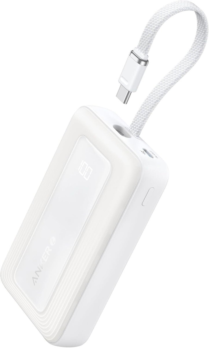 Anker Power Bank 10000mAhUSB-C ケーブル Amazon | Anker Nano Power Bank (30W, Built-In USB-C Cable