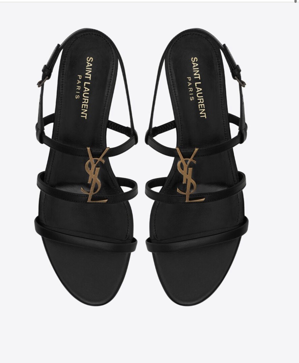 SAINT LAURENT CASSANDRA SANDALS IN SMOOTH LEATHER | eBay