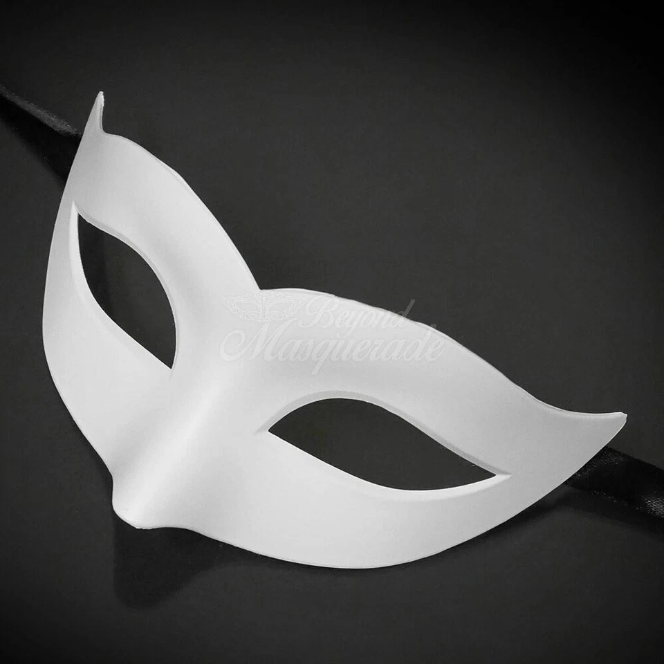 Plain White Blank Decorating Craft Full Face Masquerade Mask Costume Party - Image 4 of 4