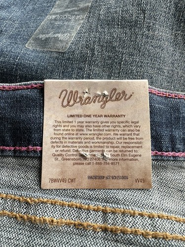 New Wrangler Girls' Multi Stitch Bootcut Slim Fit Stretch Jeans Size 14 Regular - Picture 6 of 8