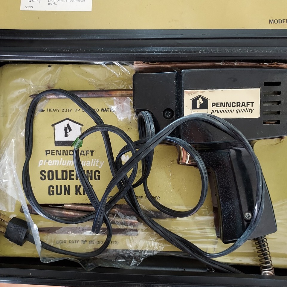 Penncraft Premium Quality Soldering Gun Kit 6329 With Storage Case! eBay