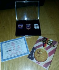 Brand New 1996 Centennial Olympic Pin Set w/1904, 1984 /1932 Pins. LOS ANGELES