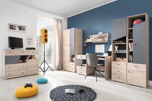 Eckkleiderschrank Delta DL1 Begehbarerschrank Eckschrank Schrank Kleiderstange - Afbeelding 7 van 8