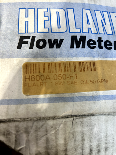 HEDLAND H800A-050-F1 FLOW-ALERT FLOW METER 3500 PSI 1-1/4 NPT NEW - Picture 2 of 6