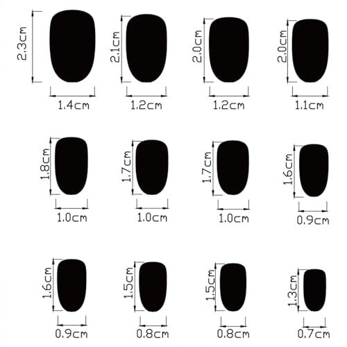 Weihnachten süße Elch Press on Nails weiß Schneeflocke rot Weihnachtsnägel 314 - Bild 7 von 7