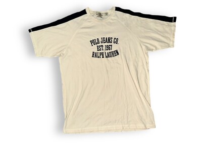 vtg 90s POLO JEANS CO Ralph Lauren Cotton Crew T-Shirt Raglan