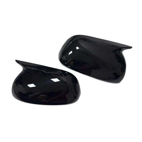 For Toyota RAV4 2009-2012 Black/Carbon Ox Horn Rearview Mirror Cover Shell Caps - Foto 10 di 18