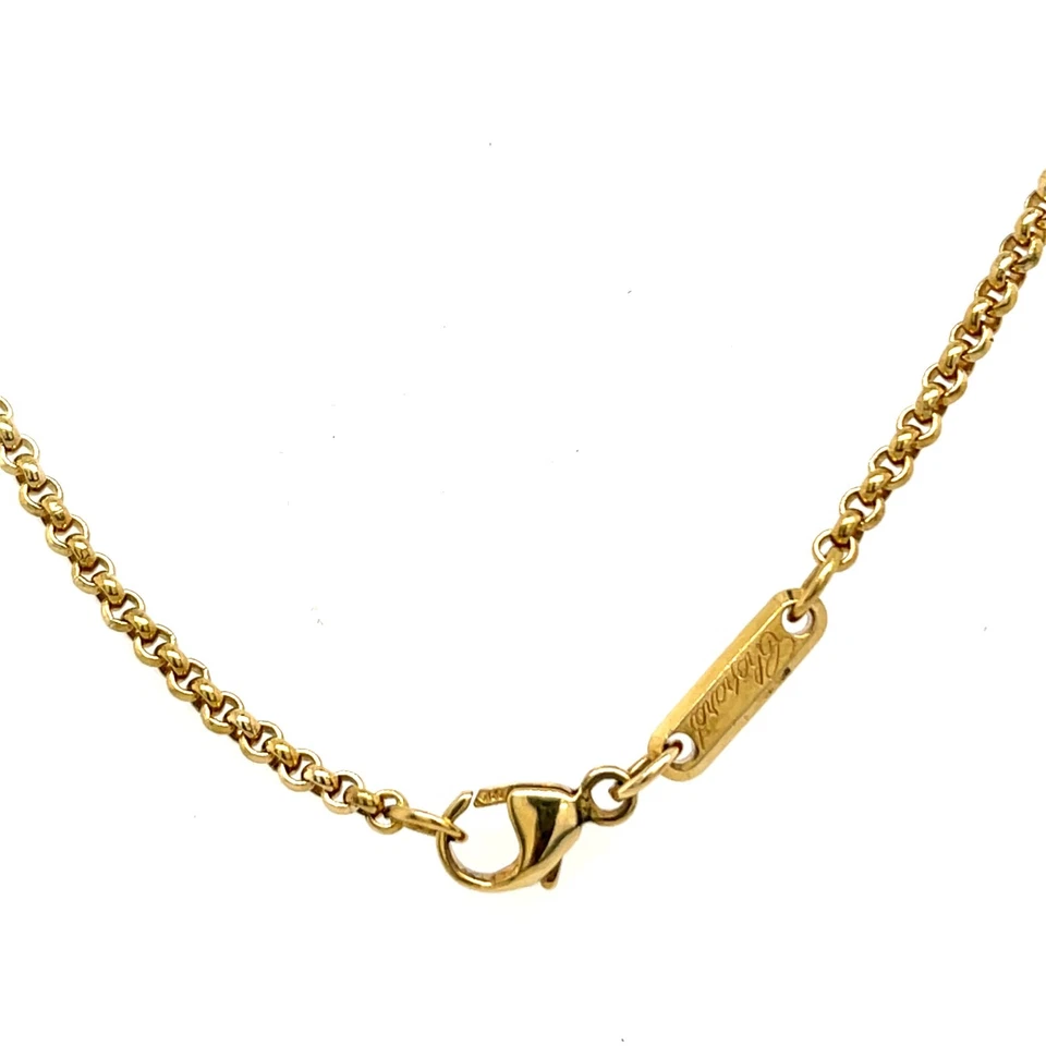 Conjunto de pendientes y colgantes de oro amarillo de 18 quilates Chopard Happy Diamonds Foto 3 de 4