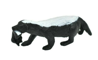 Honey Badger, with Baby in Mouth, Museum Quality Rubber
