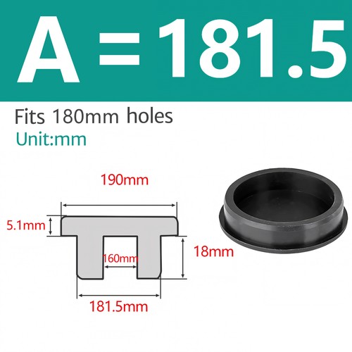 Silicone Rubber Round Hole Plugs Blanking End Cap Tube Pipe Insert Bung Black - Picture 89 of 92