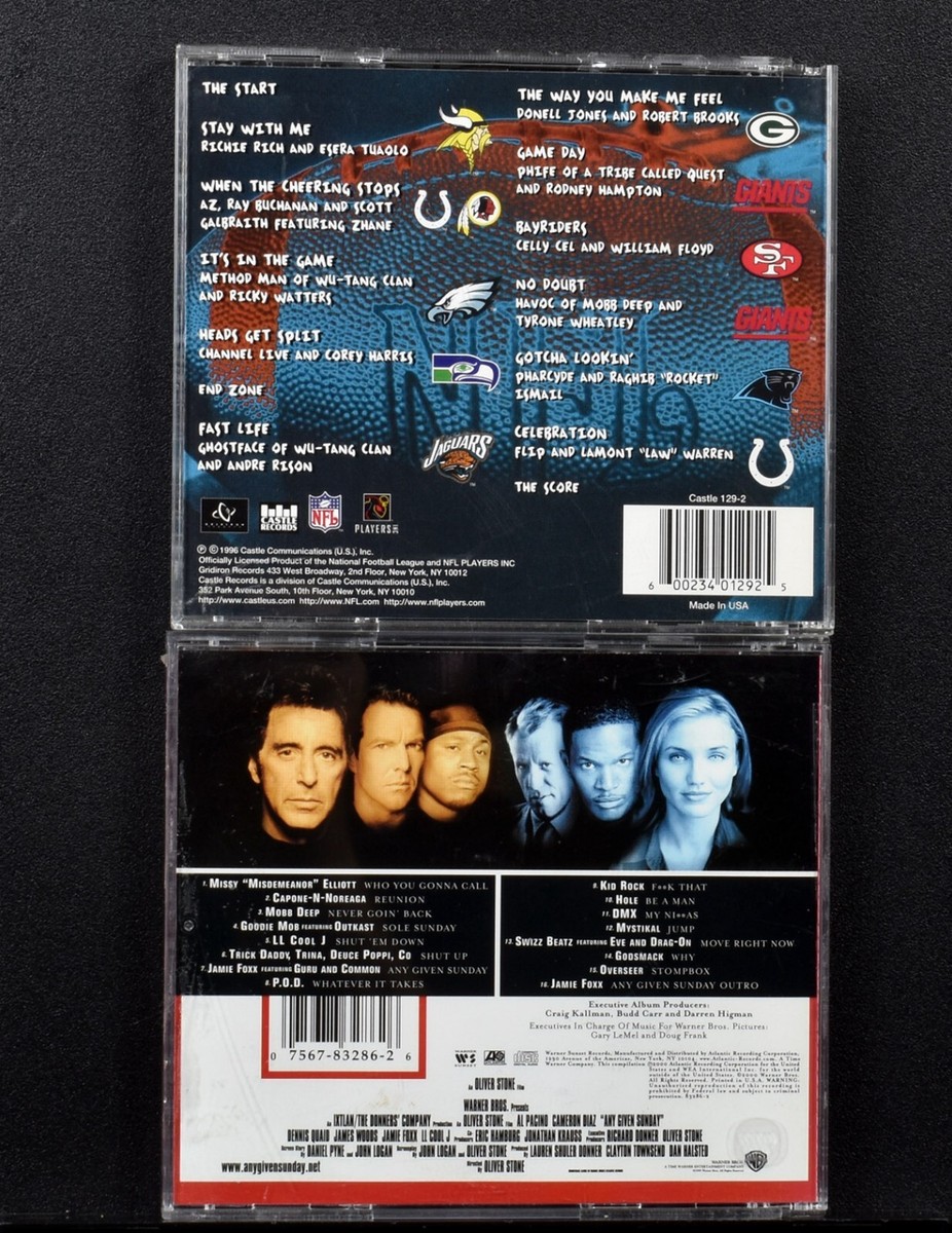 2 CD Soundtrack Lot Any Given Sunday NFL Football Jams Various Hip