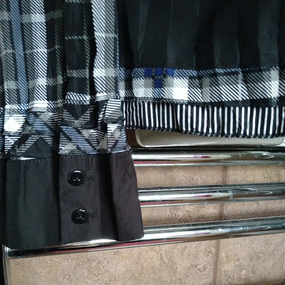 Camisa de diseñador Gerry Webber negra, blanca y azul marino con cremallera para damas talla 14/16 (42) Foto 4 de 4