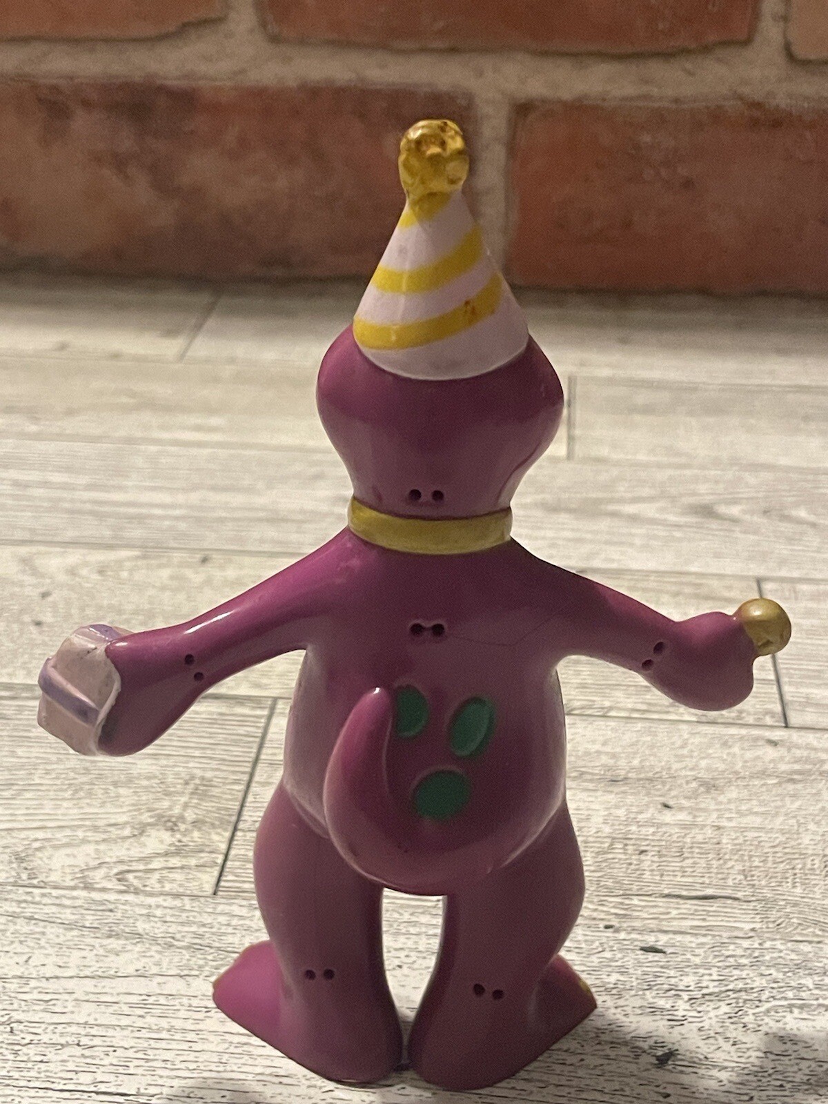 Vintage Barney The Dinosaur Figurine Birthday The Lyons Group Purple
