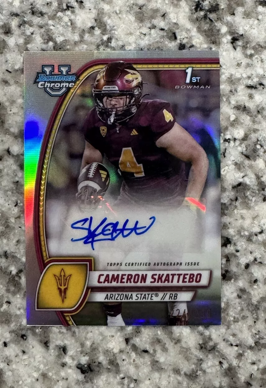Cameron Skattebo trading card