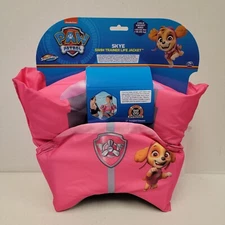Paw Patrol Skye Pink Life Vest Jacket Swim Trainer Child 33-55lbs Float Swimways
