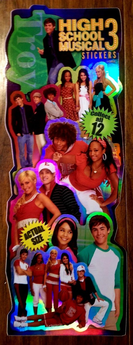 High School Musical Stickers Full Set of 12 Disney Vending Machine