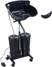 Electric Portable Shampoo Bowl Hair Washing Station, Hair Washing Tray for Sink