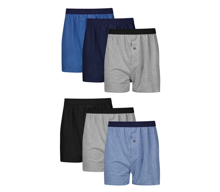 Hanes Men's ComfortSoft Moisture-Wicking Cotton Jersey Boxers (6 Pack)