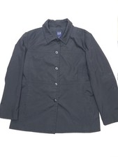 Gap Womens Front Button Collar Jacket Black Size XL