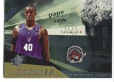 Pape Sow Toronto Raptors 2004-05 SPX Basketball ROOKIE Card #96. rookie card picture