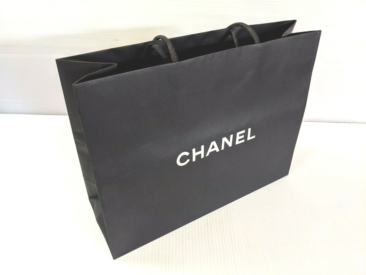 CHANEL紙袋 Authentic Chanel Black Paper Shopping Gift Bag 17