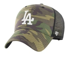 Los Angeles Dodgers '47 Brand Camo Branson MVP Adjustable Trucker Hat-Auhtentic