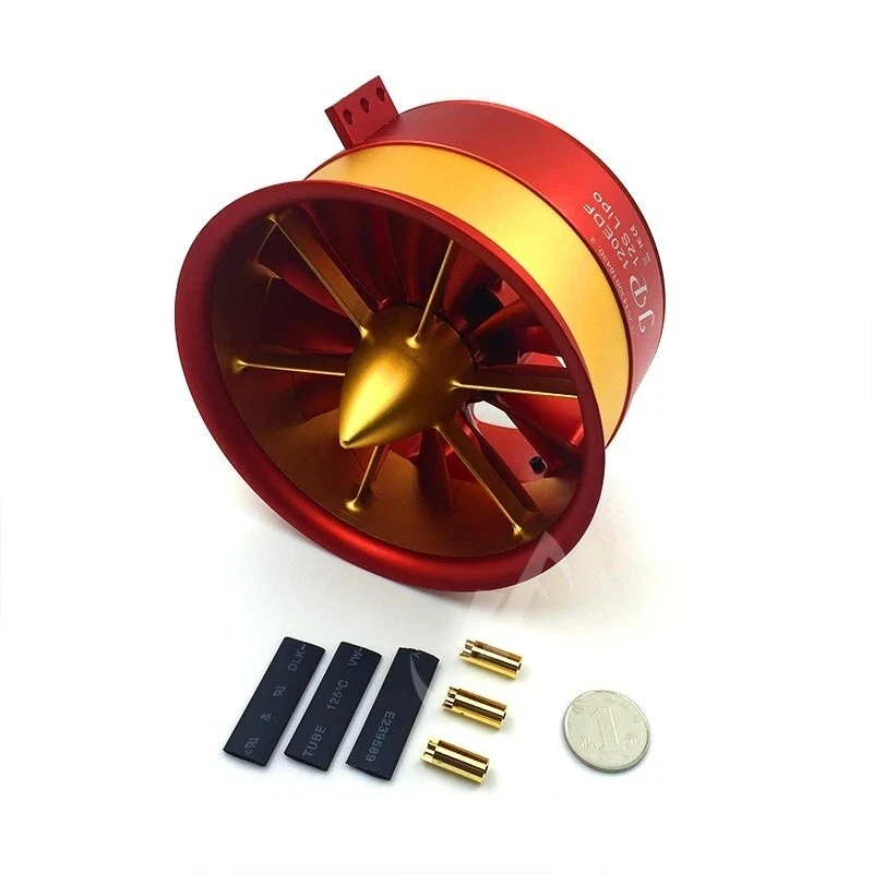 RC Air Plane Ducted Fan Aluminum 12 Blades 6S 12S 14S For EDF 7100W Motor Parts - Image 2 of 4