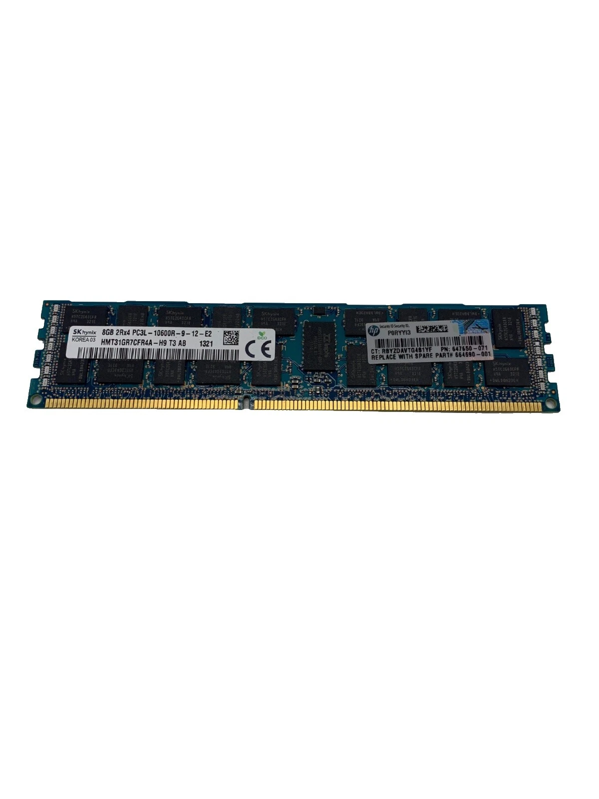 Servidor de Red HP memoria (RAM) 8 GB de capacidad por módulo 1 módulos