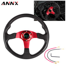Aluminum Red 6 Bolt 14universal Drifting Racing Steering Wheel