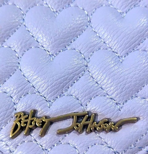 Betsey Johnson Heart Attack Quilted Crossbody Lavender Bag Handtasche NEU - Bild 7 von 11