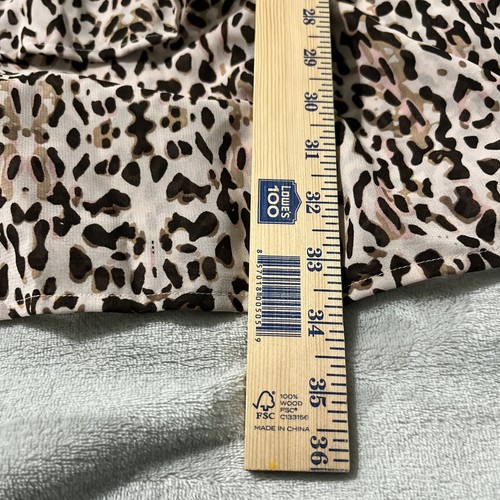 EXPRESS New Without Tags Dress Size Medium Animal Print Brown/Pink Tassels - Picture 7 of 16