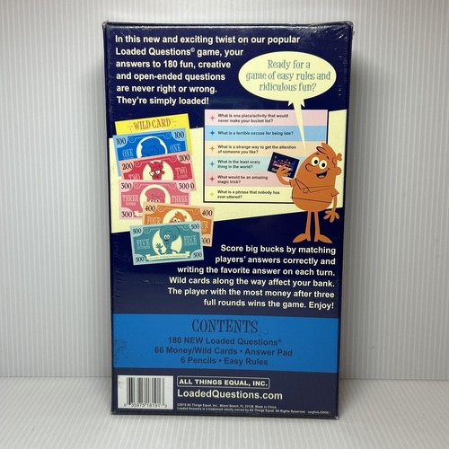 Party Game LOADED ANSWERS: The Game Where Funny Meets Money (2019) ~ NEW Sealed - Picture 4 of 7