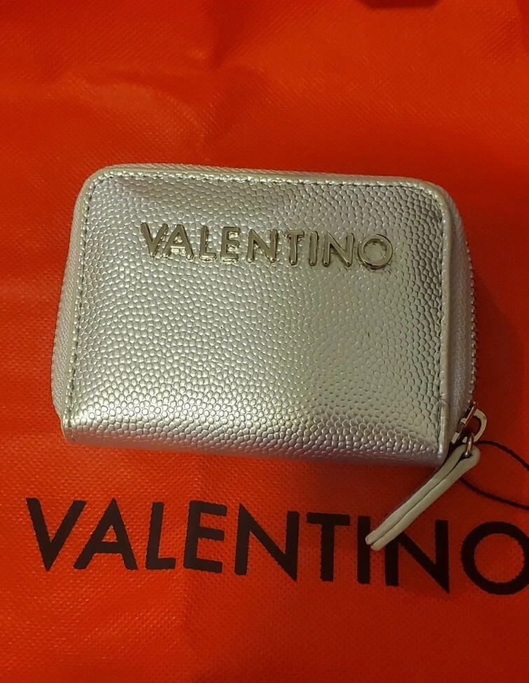 New Valentino by Mario Valentino Women&#039;s wallet silver NEW small card shoes eBay