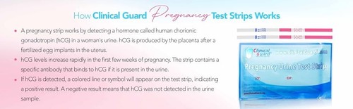 Clinical Guard Pack 25 Ovulation Test Strips LH + 10 Pregnancy Test Strips HCG - Picture 11 of 13