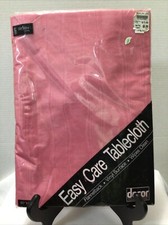 Decor Home Fashions Summer Rose Vinyl Flannel Back Tablecloth 60 X 84 Oval