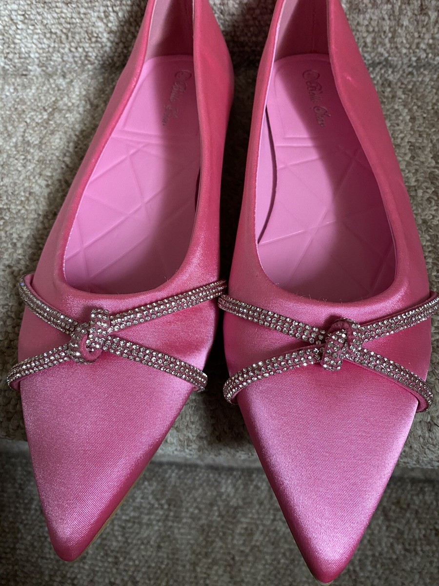 Fabulous Fuchsia Cerise Hot Pink Flat Shoes Casual Party Formal