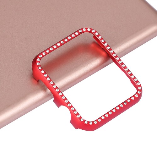 For Apple Watch 7 6 5 4 8 45/41/38/45/42MM Bling Diamond Metal Bumper Cover Case - Picture 18 of 20